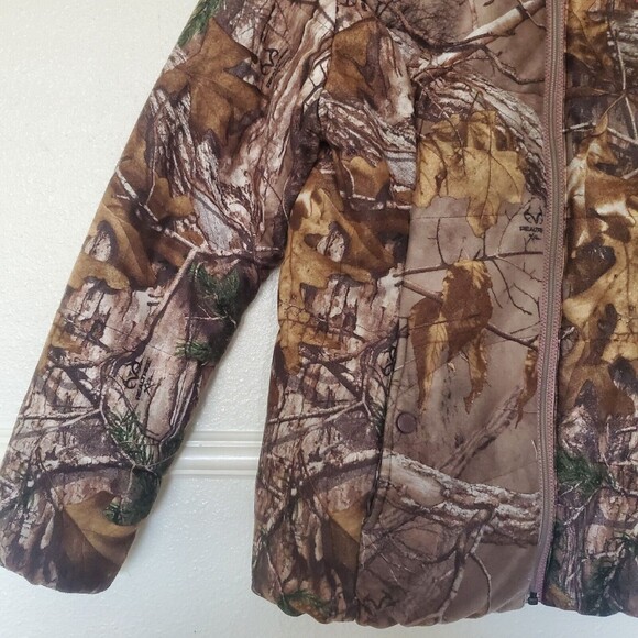 RealTree Extra Camouflage Hooded Puffer Hunting Jacket Women's Medium (3… - Picture 2 of 16